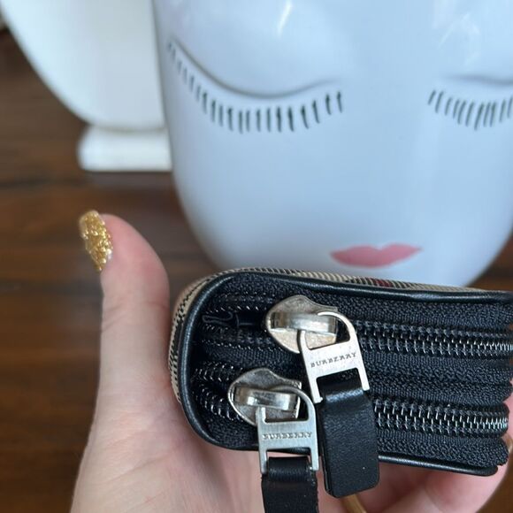 Burberry small double zipper wallet impeccable - Picture 3 of 9